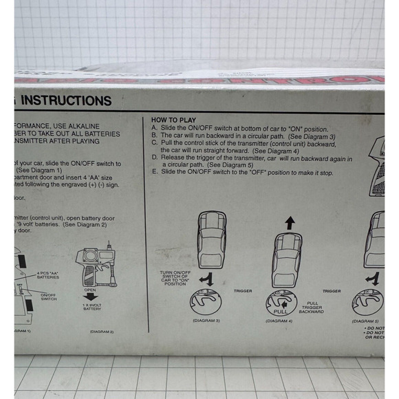 1995 Mean Streets SCIENTIFIC Toys Radio Control NIB Mustang No 30834 EUC - Picture 12 of 16